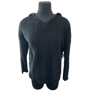 FULL CIRCLE TRENDS | Black Popcorn Hoodie Sweater NWT | 1X